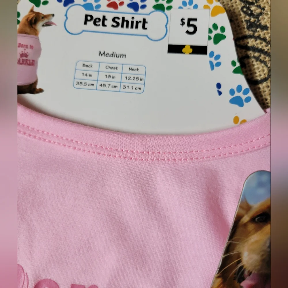 Pupware portable, collapsable dog dish, medium dog shirt-pink/black